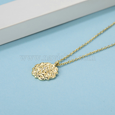 Elegant 18K Gold Plated Zircon Flower Necklace for Women.