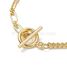 Brass Heart Charms Bracelets, Curb Chains & Paperclip Chains Bracelets for Women