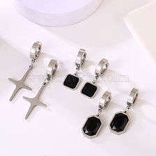 Casual Cross Stainless Steel Plating Ear Clips 1 Piece 1 Pair