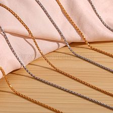 Simple Style Classic Style Solid Color Stainless Steel Plating 18K Gold Plated Bracelets Anklet Necklace