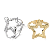 316 Stainless Steel Finger Rings, Star