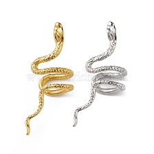 Sterling Silver Snake Cuff Earrings, Climber Wrap Around Non Piercing Earrings for Women