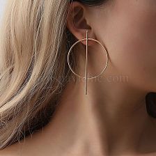 Fashion Exaggerated Big Circle Geometric Earrings