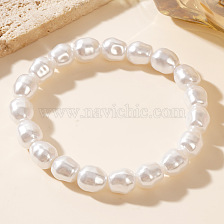 Bohemian Style White Faux Pearl Delicate Student Friendship Bracelet