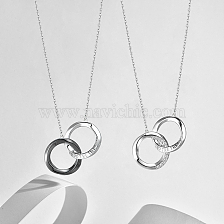 S925 Silver Ubi Moss Lock Bone Chain Couple Necklace